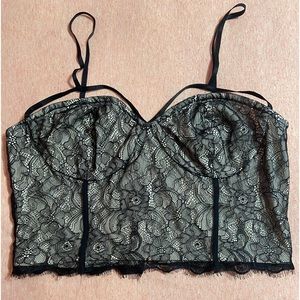 Express Large black lace corset
